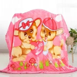 MTBBfensegou100x130 New Children's Blanket For Newborn Baby Sleep Thicken Double Layer Baby Swaddle Comfortable Cartoon Bedding Blankets Quilts - Цвет: MTBBfensegou100x130