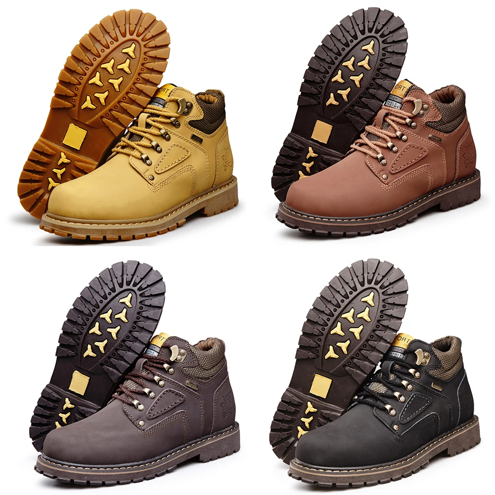 

Mens Light Weight Outdoor Walking Shoes Breathable Sports Shoes Non-slip Travel Shoes Color Yellow for sport