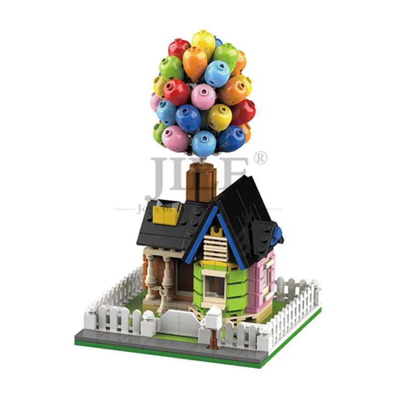 

Moc Flying Balloon House Up 7025 Suspending Home DIY Building Brick Blocks City Street View Compatible with Assembles Part Gift