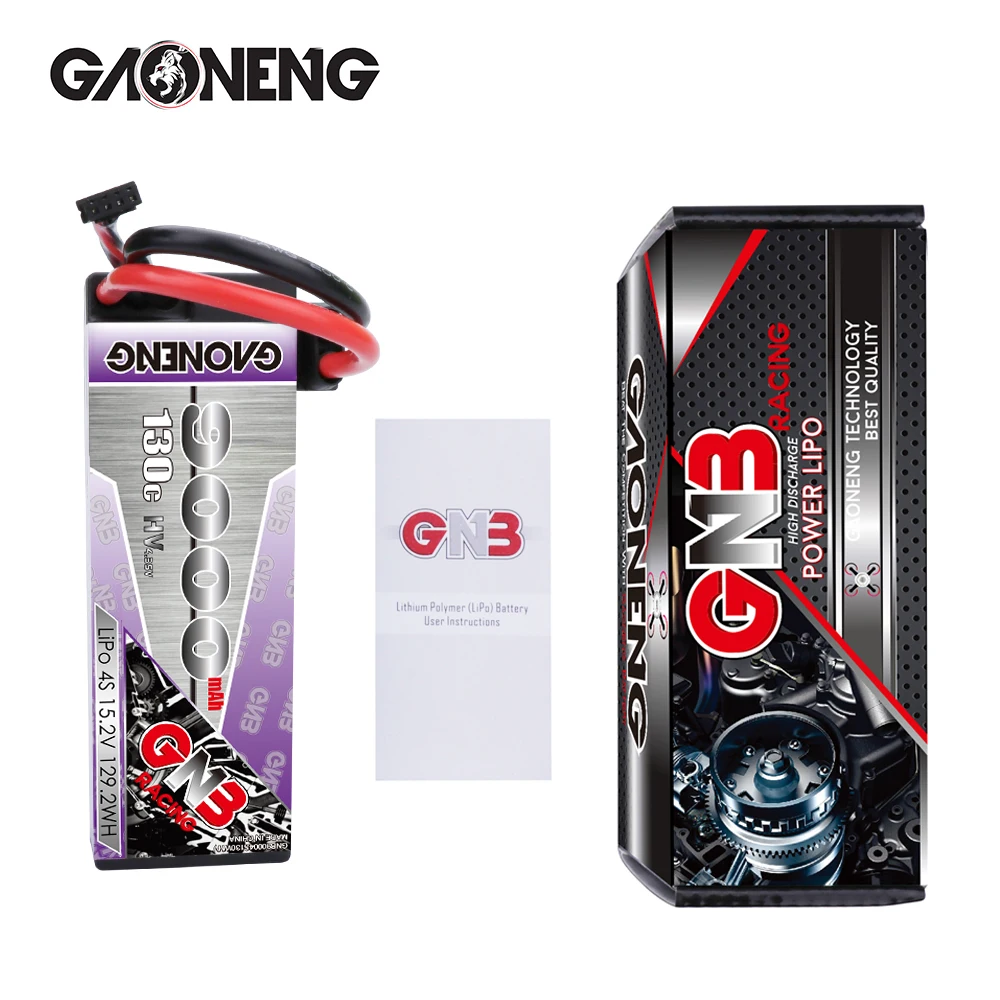 gnb gaoneng 9000mah 4s 152 v 130c hardcase lipo lihv батарея ec5 xt90s разъем д