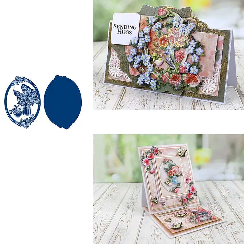 

New Vase Flower Metal Cutting Dies for DIY Scrapbooking Crafts Dies Cut Stencils Maker Photo Album Template Handmade Decoration