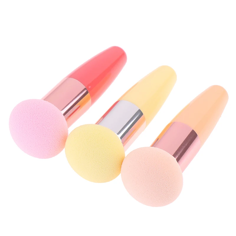 

1Pcs Mushroom Shaped Cosmetic Brush Sponge Powder Puff With Handle Professional Cosmetic Tool Foundation Powder Puff Beauty Tool