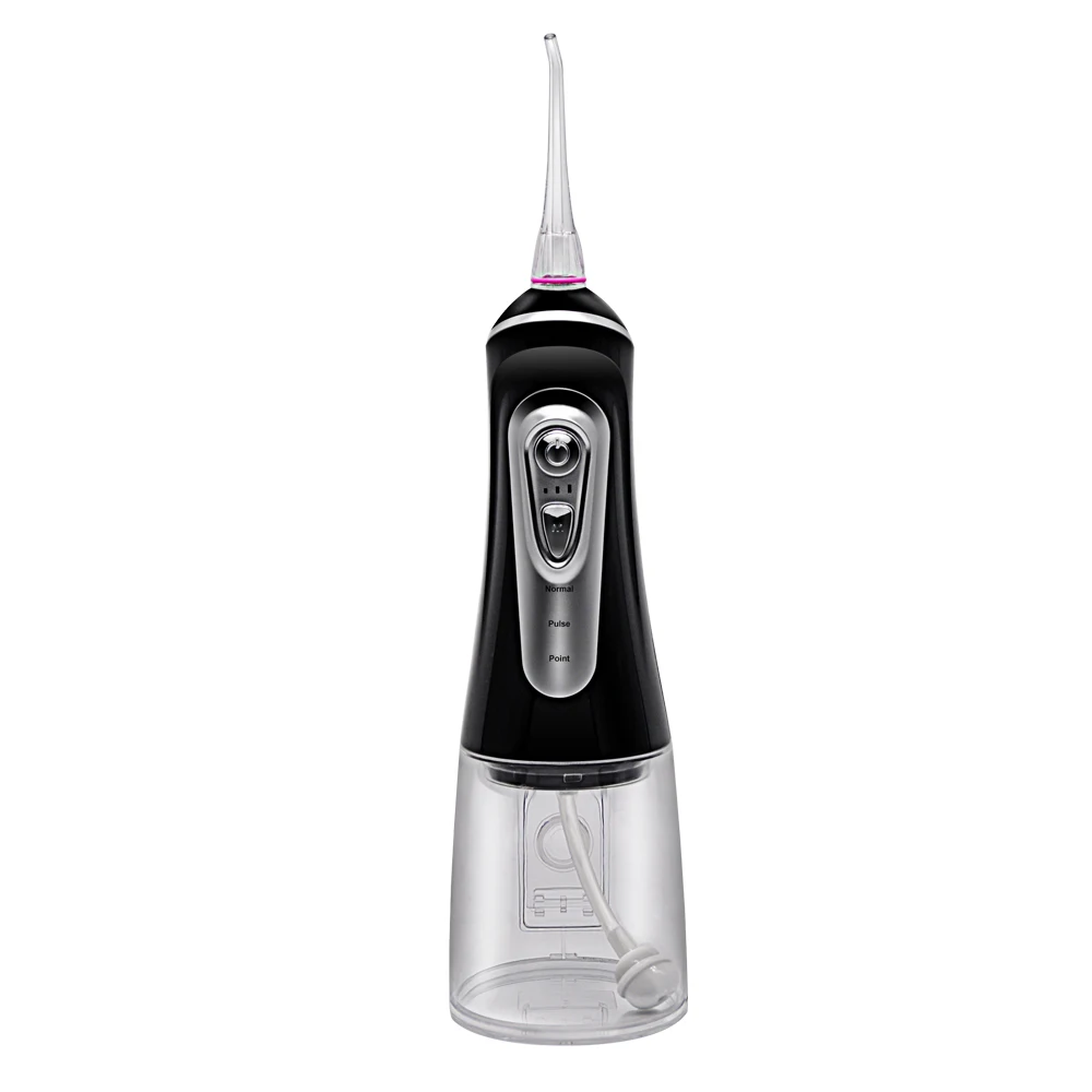 

Oral Irrigator USB Rechargeable WaterFlosser Portable Dental WaterJet 320ML Water Tank Waterproof Teeth Cleaner