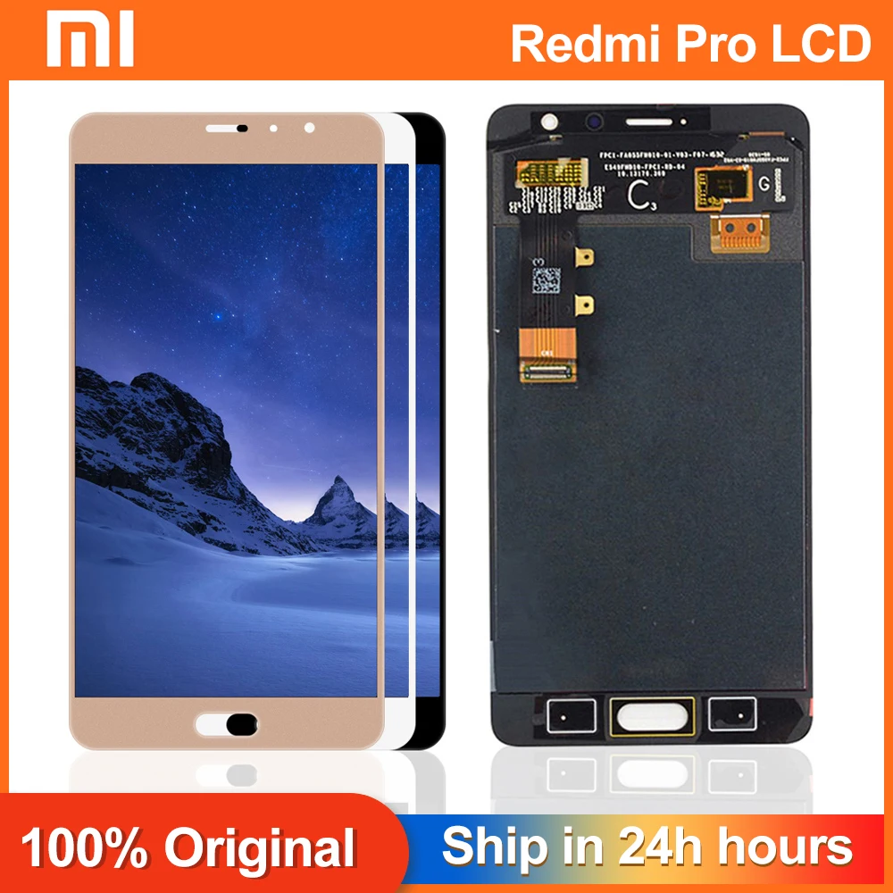 

Сенсорный ЖК-экран 5,5 дюйма для XiaoMi RedMi Pro, дигитайзер в сборе, запасные части с рамкой для дисплея RedMi Pro