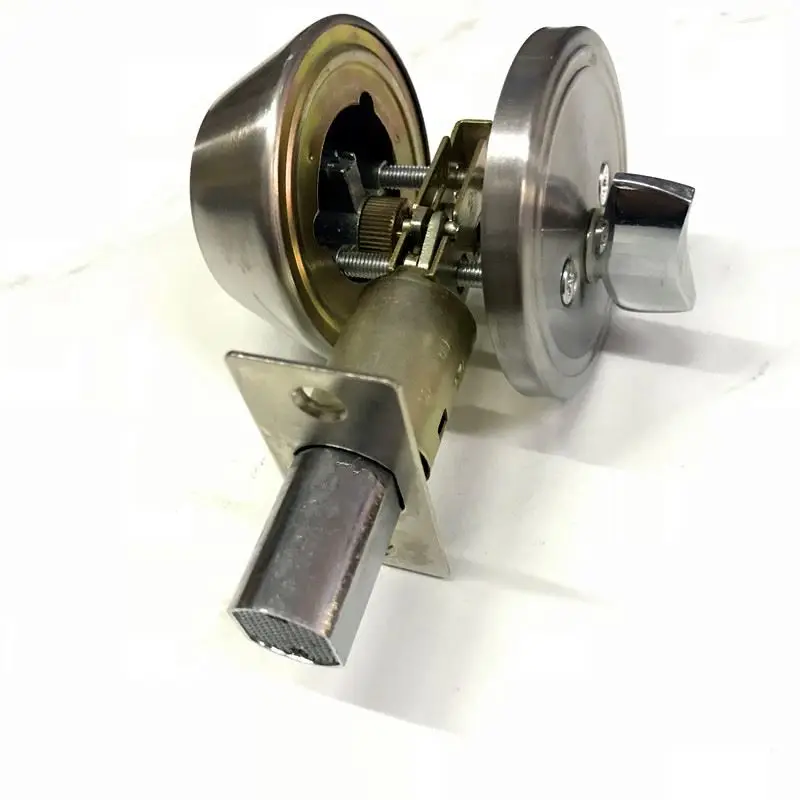 

Home Door Gate Single Cylinder Deadbolt Chrome Metal Dead Bolt Door Lock