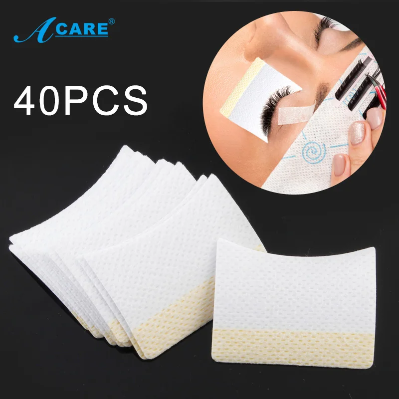 Хлопоковые одноразовые патчи для удлинения ресниц Стикеры снятия ресницы