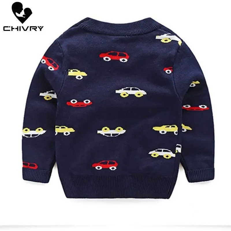 Детский пуловер Свитер Сезон осень зима Вязаный свитер с круглым вырезом и