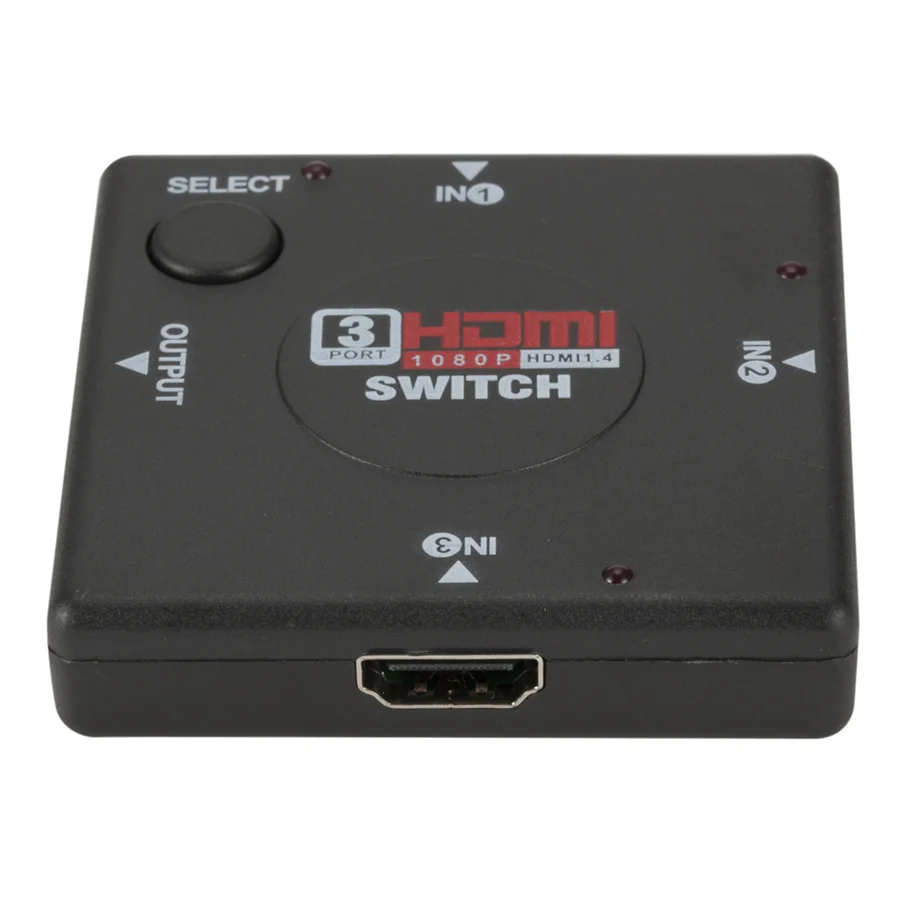 Мини-коммутатор Grwibe HD с 3 входами и 1 выходом порта HDMI переключатель мама-Мама
