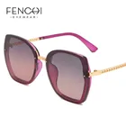 Очки солнцезащитные FENCHI женские поляризационные, брендовые градиентные розовые солнечные очки для вождения в ретро стиле, 2020
