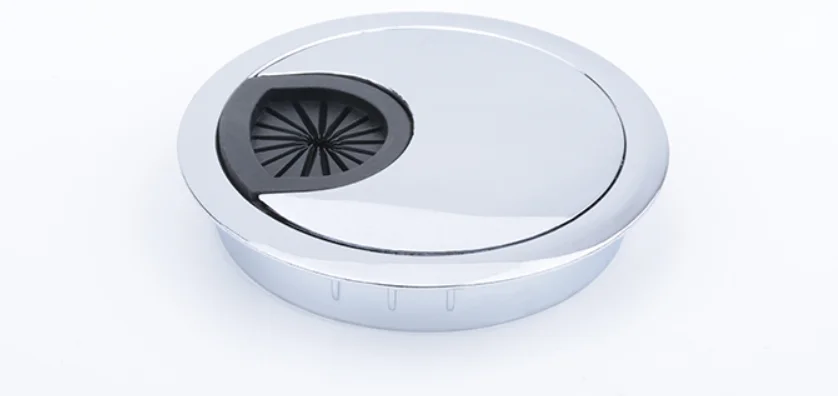 

Круглые чехлы из цинкового сплава с отверстиями для проводов, выходной порт, втулка для настольного ПК, держатель для кабеля, линия 50 мм/53 мм/60 мм/80 мм