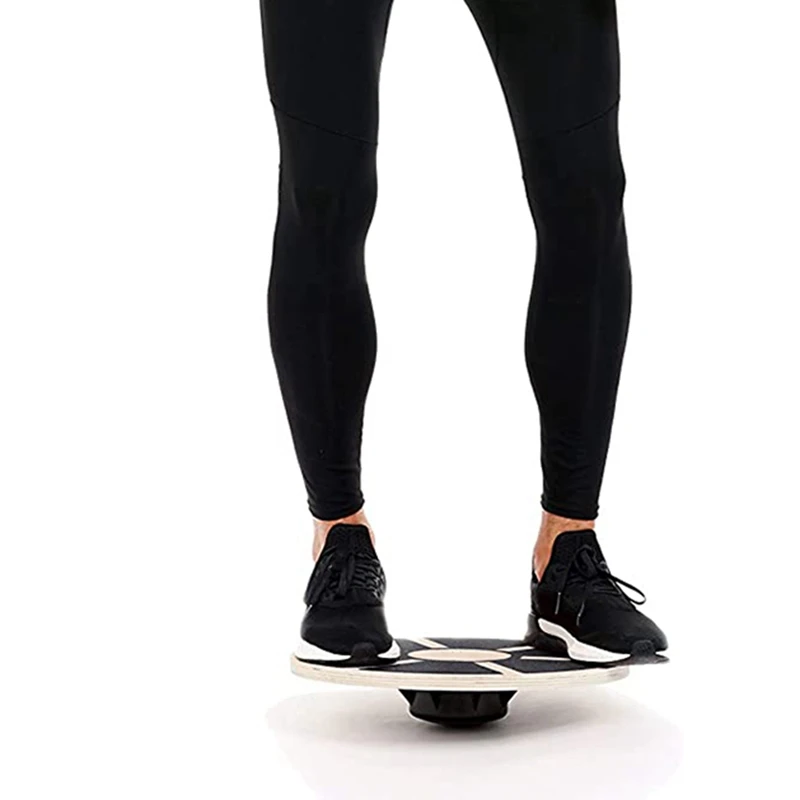 

Wooden Balance Board Plate Yoga Balancer Exercise Training Balance Gym Board Fitness Equipment