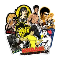 103050pcs kung fu movie star bruce lee creative graffiti stickers scooter laptop luggage gift waterproof stickers wholesale