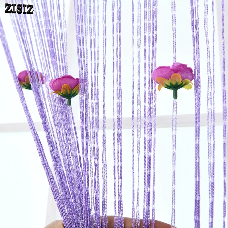 ZISIZ 100x200 см блестящая кисточка оконные дверные занавески декоративные вечерние