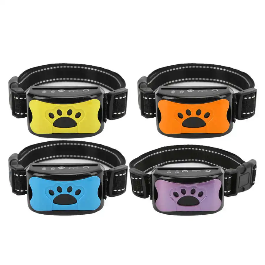 

Dog Barking Collar USB Rechargeable Waterproof Automatic Adjustable Sound Vibration Pet Training Collar Pets Trainings Tools