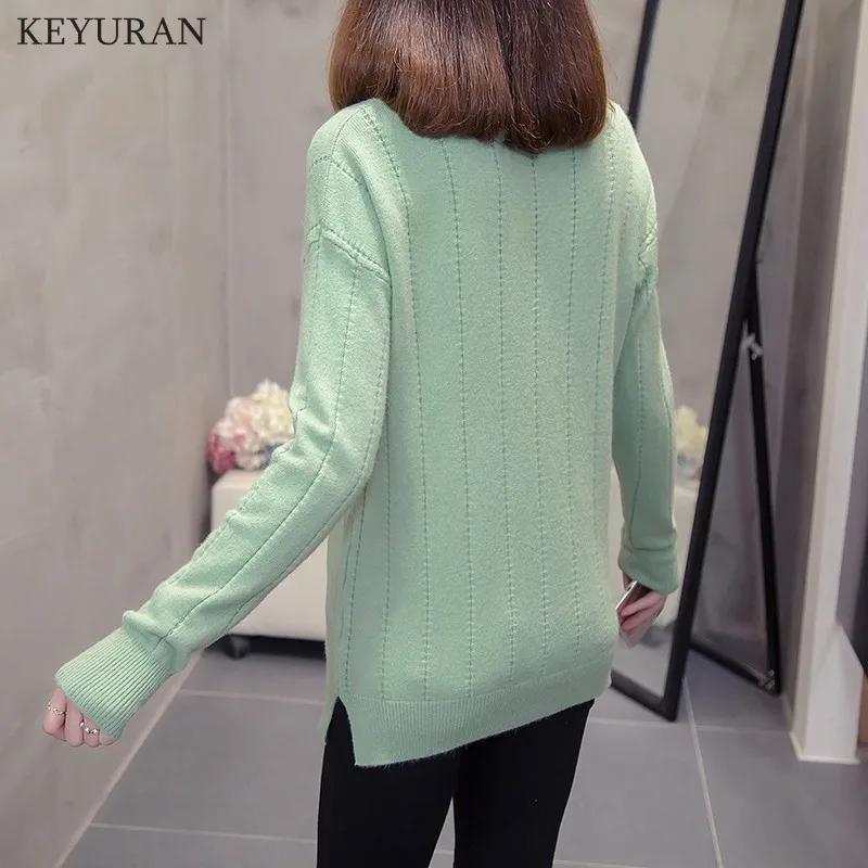 2021 осень-зима новый женский свободный пуловер свитер для женщин размера плюс XXXL