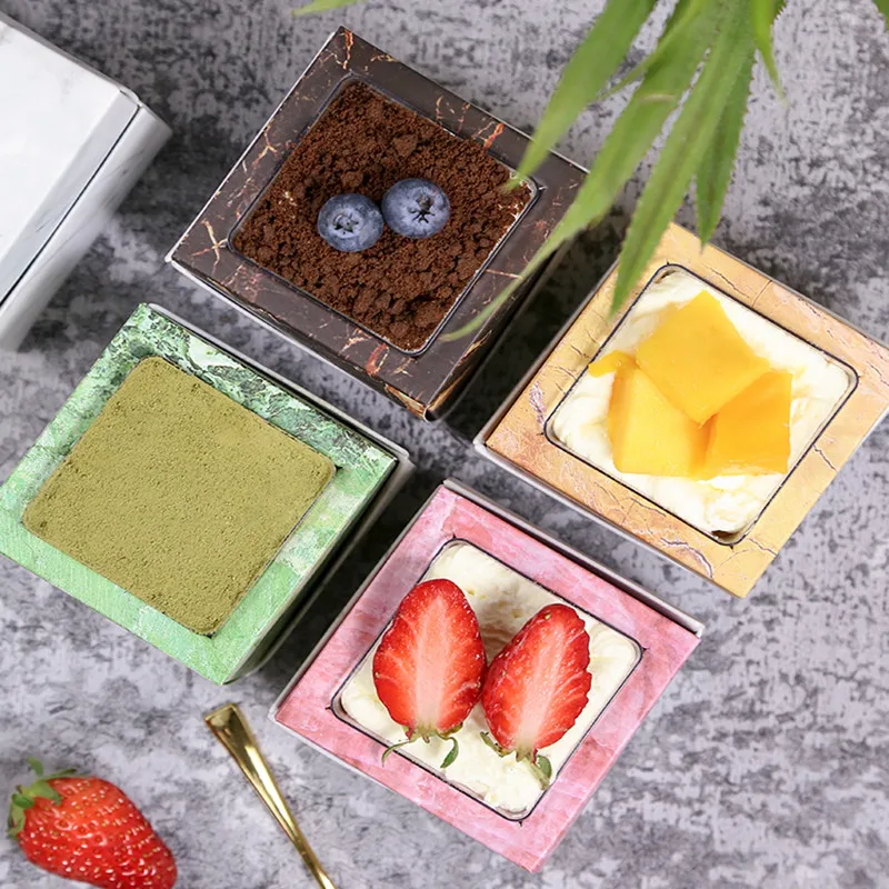 10 шт. высокое качество мусс маленькая квадратная коробочка свадьба день рождения