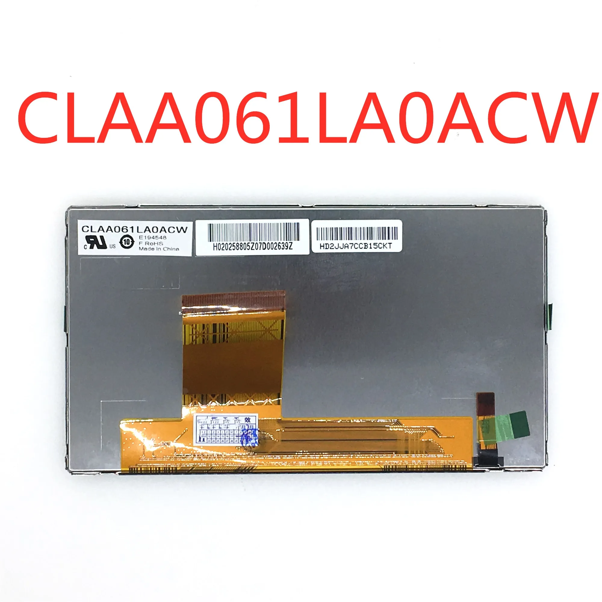 

Can provide test video , 90 days warranty 6.1'' 800*480 a-si TFT lcd panel CLAA061LA0ACW
