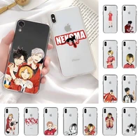haikyuu nekoma phone case for iphone 13 11 12 pro xs max 8 7 6 6s plus x 5s se 2020 xr case