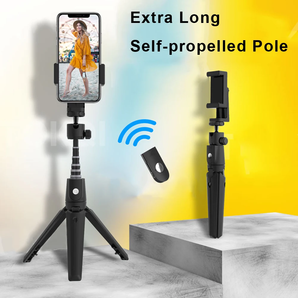 

Tripod Extendable Stick Bluetooth 4.2 LED Remote Selfie Tripod Support Android 4.3 iOS 5.1 Above For Gopro Camera Phone Tripod