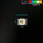 Светодиодные чипы RGBWA 5 в 1 для сценического освещения, красныйзеленыйсиний белый свет, подходит для Par освещения, дискотеки, диджея, бара DMX512, световой контрольный эффект