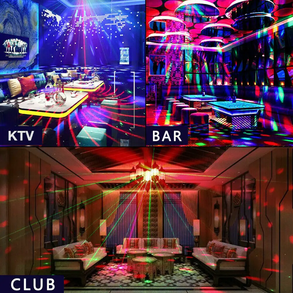 64 в 1 RGB Рождественский светодиодный прожектор DJ лазерный сценический светильник