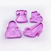 clothing series hat dress clothes shoes fruit cutters sset diy cookie cake biscuit sugar cake mold cake decoration