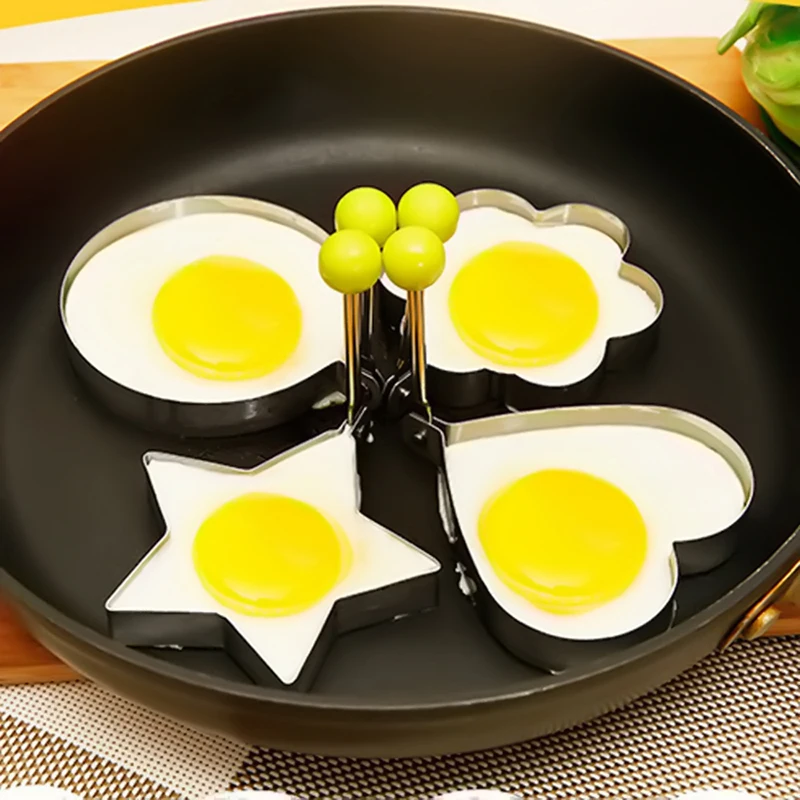 

2018 Stainless Steel Form for Fried Eggs Tools Omelette Mold Device Egg Pancake Ring Egg Shaped Kitchen Accessories Drop Ship