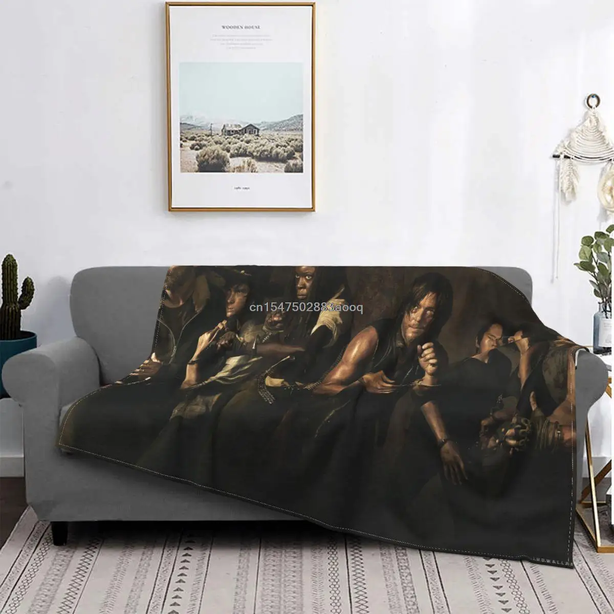 

The Walking Dead Blankets Fleece Printed Carl Grimes Portable Super Soft Throw Blankets for Bedding Outdoor Bedspread