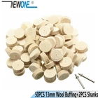 Шлифовальная полировальная подкладка для полировки шерсти, 50 шт., 13 мм + 2 шт. 3,2 мм хвостовика Для роторного инструмента Proxxon Dremel