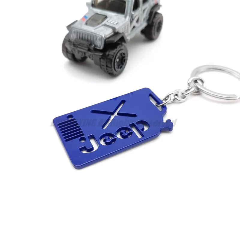 Лидер продаж брелок для автомобильных ключей Нержавеющая сталь Jeep Wrangler JL форма