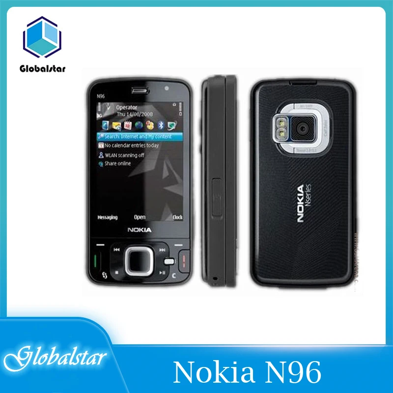 Nokia N96 Восстановленный Оригинальный телефон GSM 3G 16 Гб Внутренняя память WIFI GPS 5 МП 1
