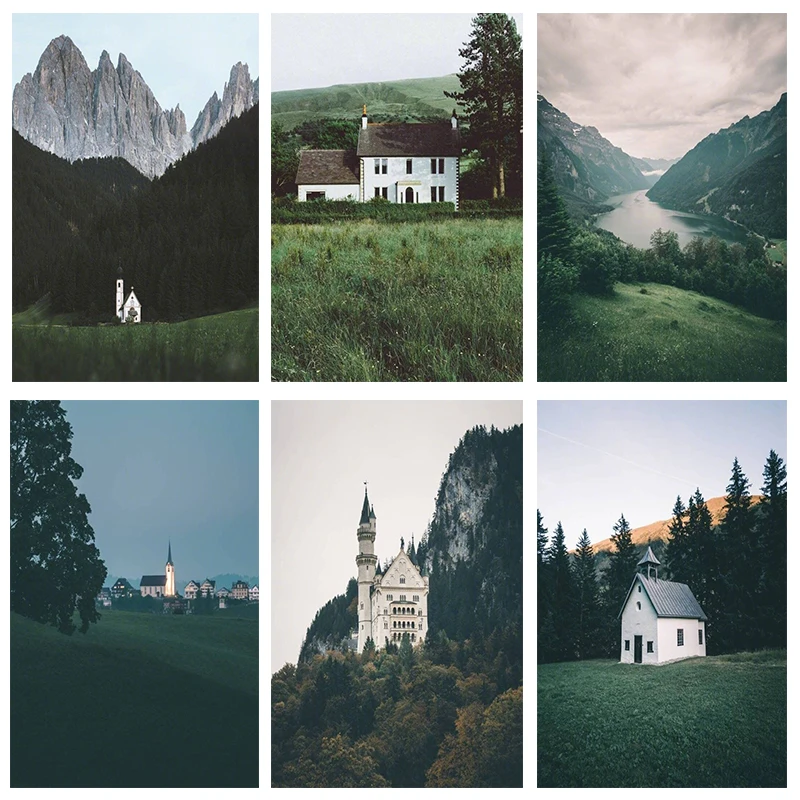 

5D DIY Landscape Diamond Painting Cross Stitch Full Square Round Drill Embroidery Colorful Handmade Home Room Wall Decor Craft