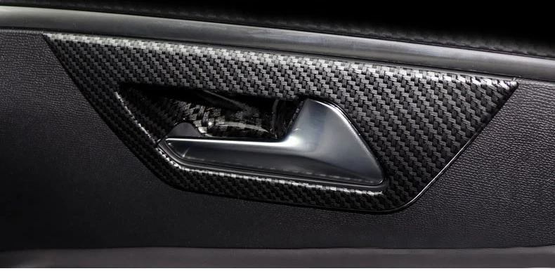 Для peugeot 3008 GT Автомобильная внутренняя дверная ручка, накладка на чашу, накладка на рамку, окантовка, декоративная, объемная, матовая