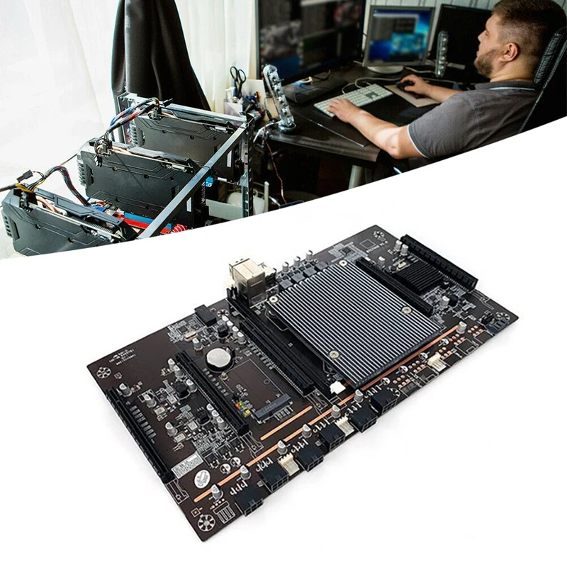 Материнская плата X79 H61 BTC для майнинга LGA 2011 DDR3 поддерживает 5XPCI-E 60 мм Шаг RTX3060