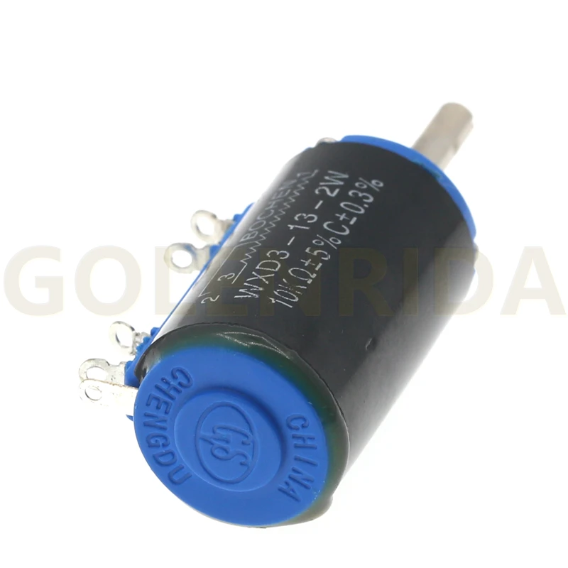 

2PCS WXD3-13-2W 3.3K ohm 3K3 WXD3-13 2W Rotary side Rotary Multiturn Wirewound Potentiometer