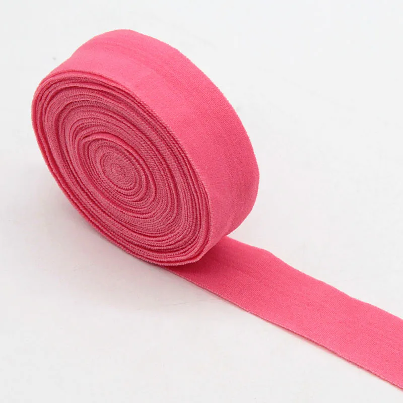 watermelon red 20 мм плоская мягкая эластичная лента для нижнего белья, брюк, бюстгальтера, резиновой одежды, декоративные Регулируемые поясные Швейные аксессуары 2 см, 5 метров - Цвет: watermelon red
