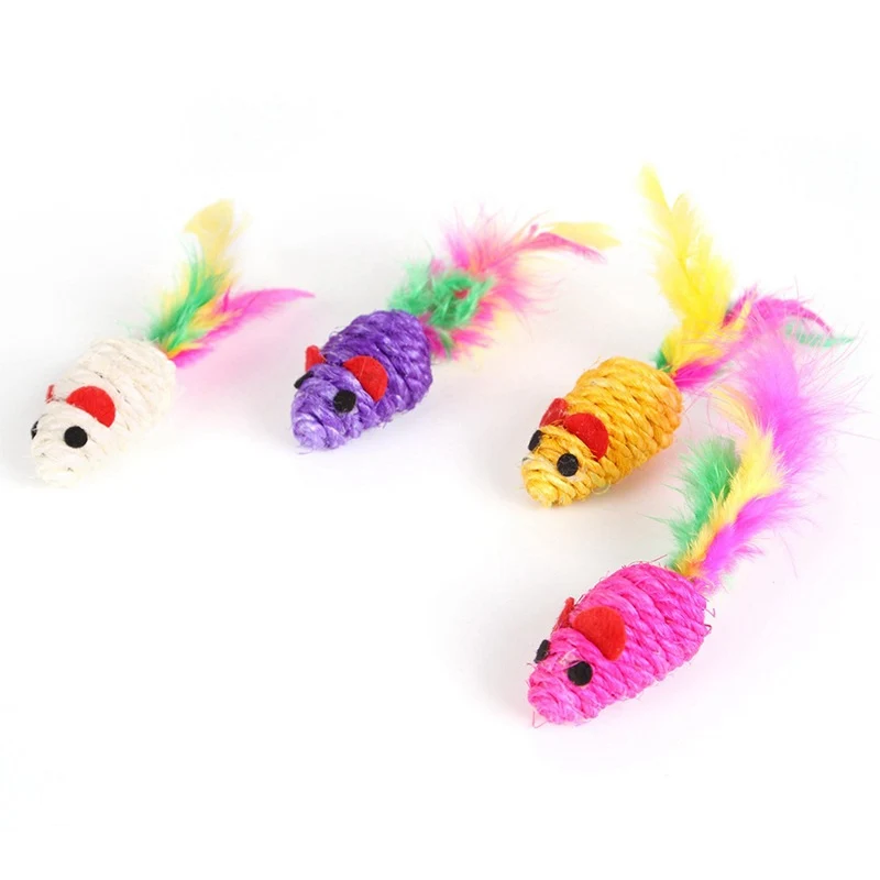 5 шт./лот плюшевая игрушка в виде кошачьей мяты плотная мышь чесалка забавная