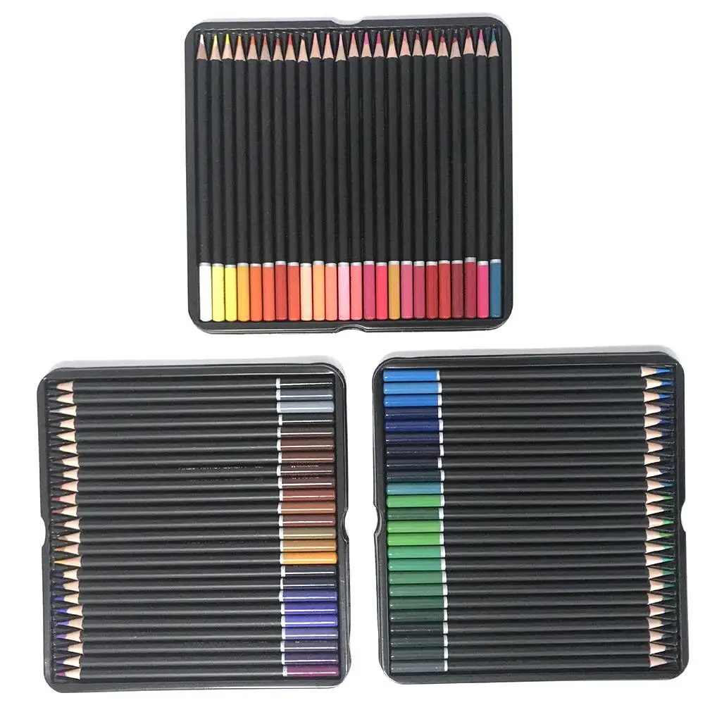 Фото 72 цвета высококачественный цветной карандаш ed свинцовый набор профессиональные