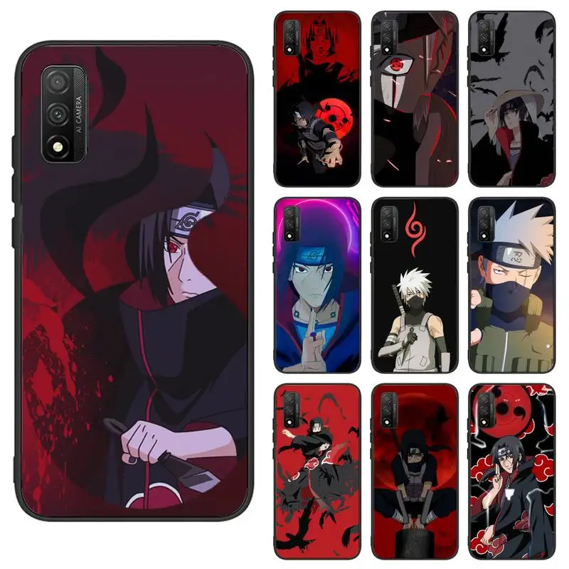 

Hoesjes Anime N-Naruto Kakashi Itachi Phone Case For Samsung S6 S7 Edge S8 S9 S105G lite2019 S20 S 21 Plus Cover Fundas Coque