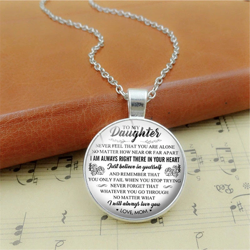 Ожерелье с лунным камнем и буквами для женщин мужчин модное ювелирное изделие