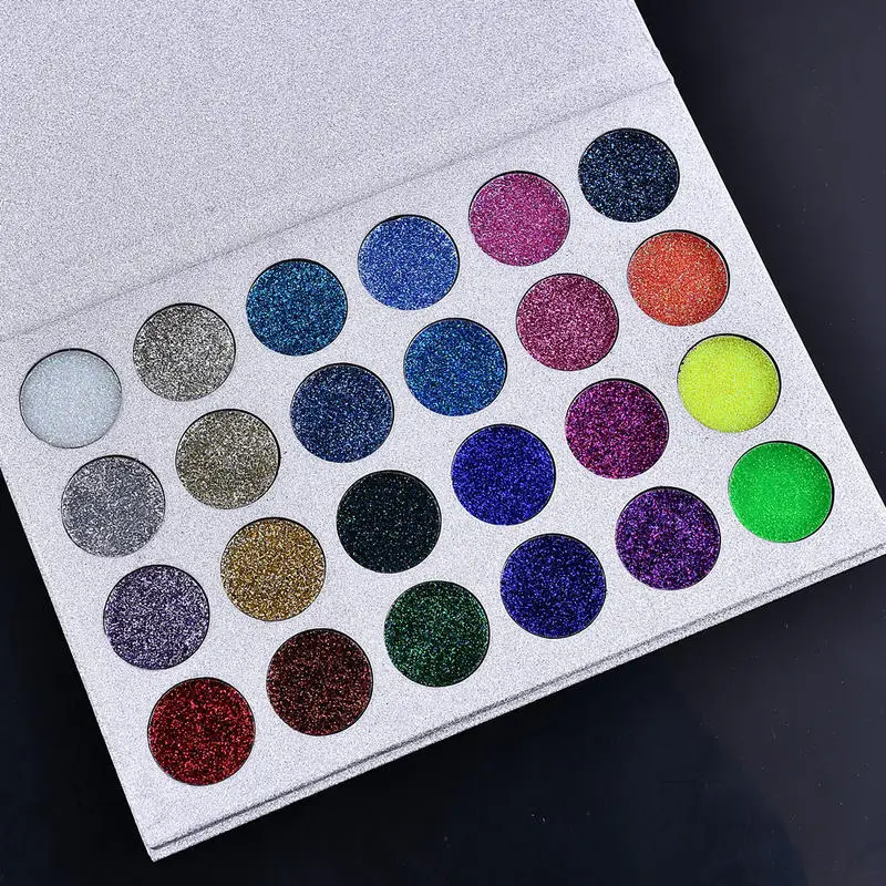 24 цвета металлик блестящие тени для век порошок контурная палитра макияж глаз| |