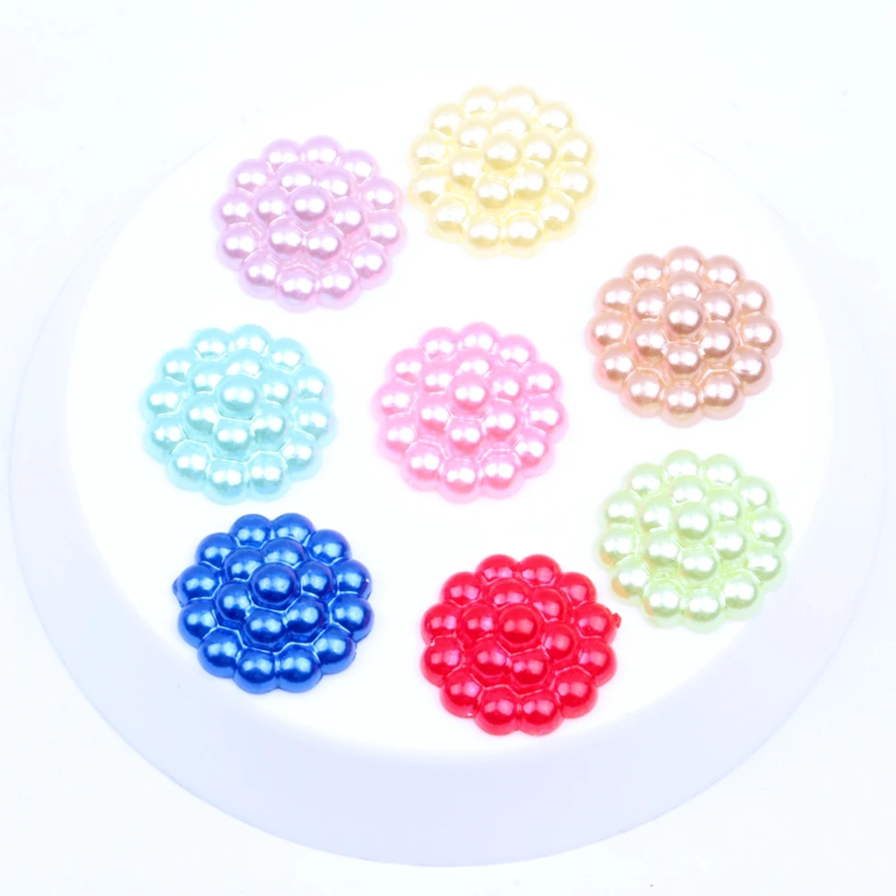 

New Half Pearls ABS Imitation Pearl Buddha 35/1000pcs 13mm Wedding Crafts DIY Nail Jewelry Decorations