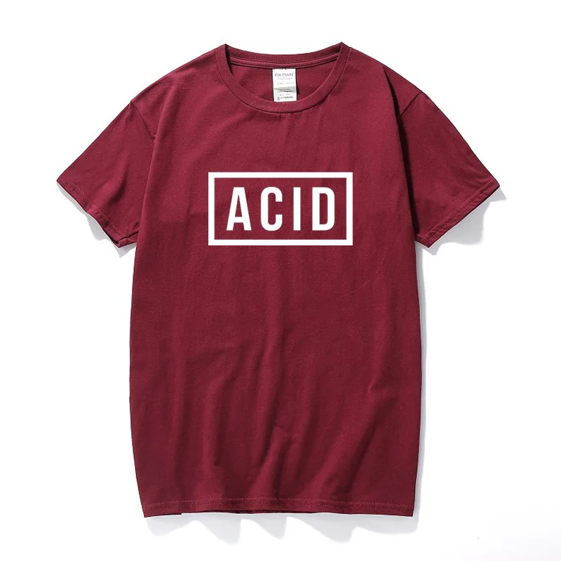 

ACID Block Graphic Printed T-shirt 808 303 Techno House Underground Music Top Summer Fashion Camiseta Masculina Cotton T shirt