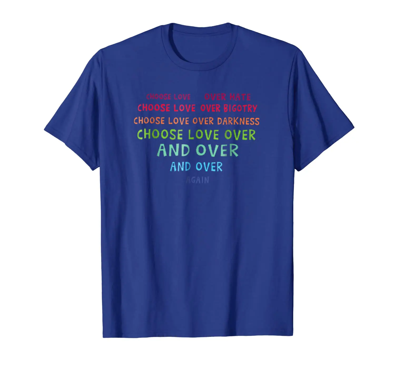 

Футболка с надписью Love Over Hate и надписью Love Over Bigotry