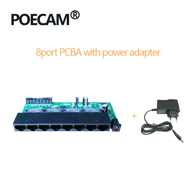 

Ethernet Switch Module PCBA Board 8 port Network Fast Factory Manufacturer Oem switches Made In China shenzhen supplier