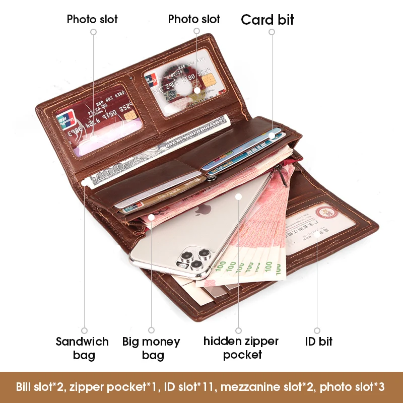 2022 new womens wallet retro womens leather wallets long cover wallets card holder phone bag embossed floral ladies purses free global shipping