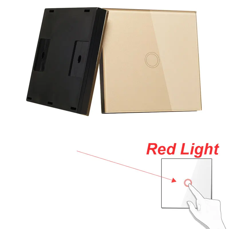 Gold remote control Vhome Wireless Switch Controller Smart Remote Control Touch Light switch RF Transmitter AC220V 5A For Smart Home LED White/Black - Цвет: Gold remote control