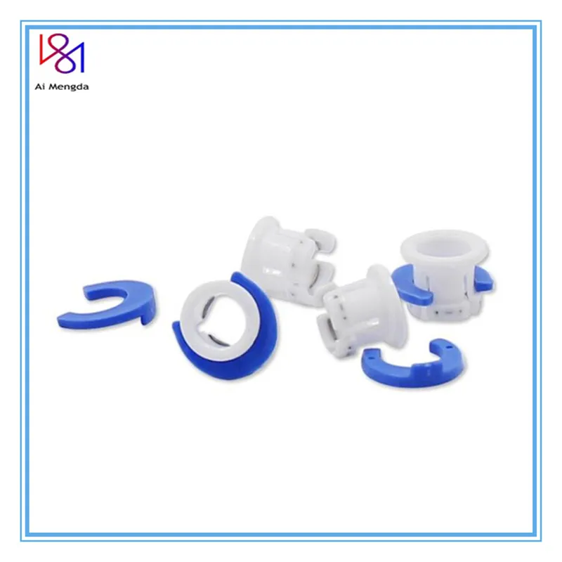 10Set White Bowden Tube Clamp Blue Pipe Horse Clip Fixed 6mm Shoe Coupling Collet Part Plastic for Ultimaker 3D Printers Parts | Компьютеры