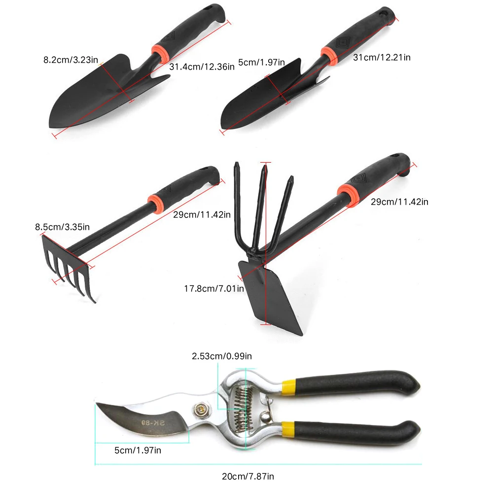 Набор садовых инструментов 8 шт. комплект из нержавеющей стали тяжелая