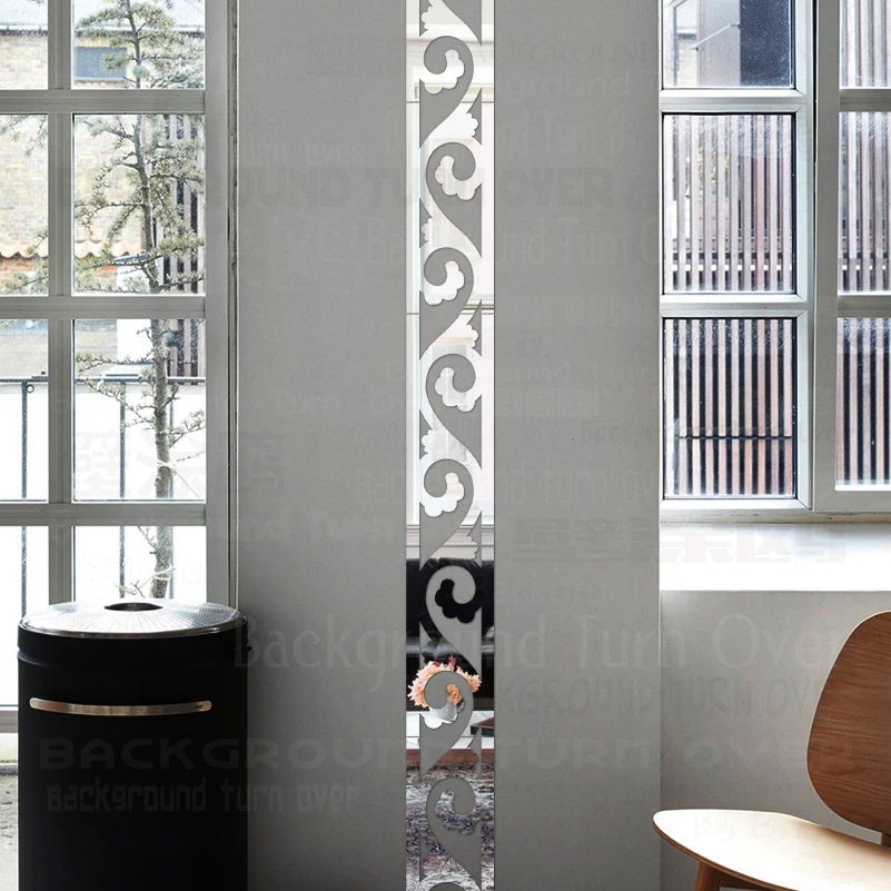 Зеркальный настенный стикер s домашний декор для спальни детской комнаты Фриз